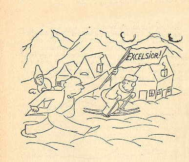 James Thurber's Illustration from "Excelsior"